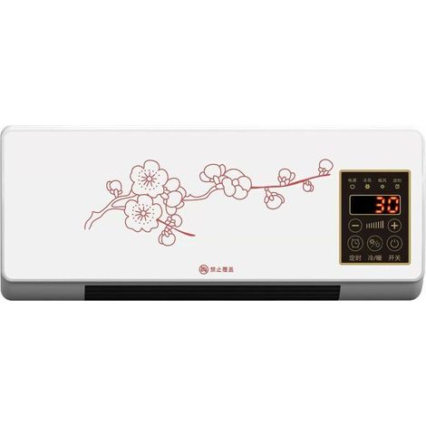 Machine de Chauffage Murale. Petit Climatiseur Froid. Refroidisseur d'air étanche 220 V avec Réglage de L'heure. Mini Climatisation pour Dortoir. Bureau. Chambre