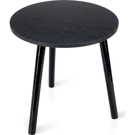 Tavolino rotondo nero 40x40x41 cm (1/5)