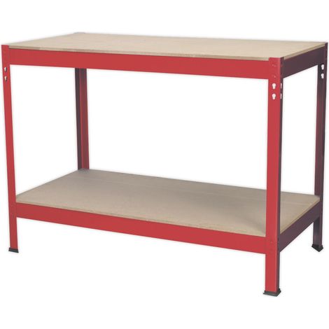 Sealey AP1210 Steel Workbench with Wooden Top 1.2m