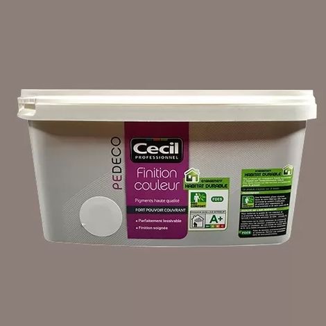 CECIL PE DECO Finition Couleur Taupe Satin 2,5 L (1/2)