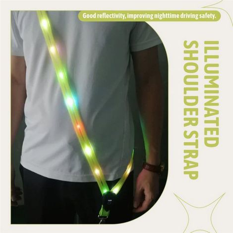 Gilet Réfléchissant À LED - 3 Modes Éclairage - Pour Marche Nocturne - Unitaire (1/5)