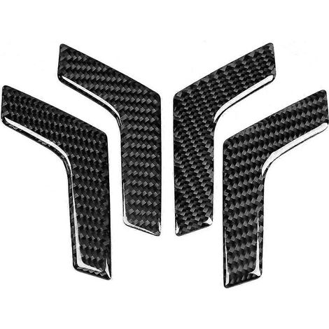 4 pièces de garniture de poignée de porte intérieure en fibre de carbone pour Mercedes W204 2005-2012 (1/4)