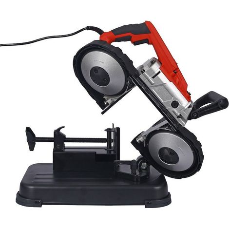 Scie à ruban avec Chàssis Support de 1100W pour une largeur de coupe de 127mm (1/3)