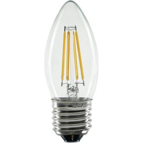 Segula 55314 LED CEE G (A - G) E27 forme de flamme 3.2 W = 26 W blanc chaud (Ø x L) 35 mm x 100 mm 1 (1/3)