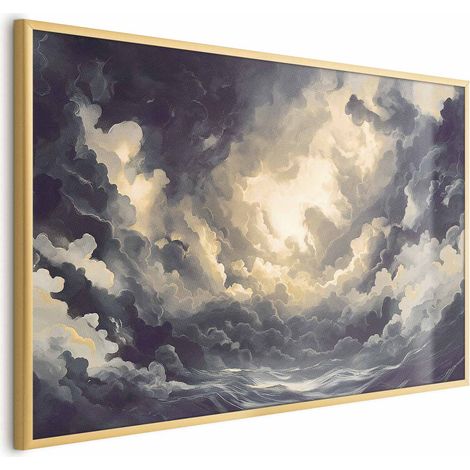 Poster – Episches Lichtspiel: Die Sonne kämpft um die Vorherrschaft über die Wolken (1/4)