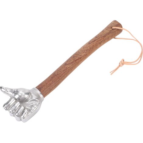 Handhammer mit Holzgriff und Edelstahlkopf, Multifunktionshammer für Bauarbeiten, Gartenarbeit und Haushalt, Daumenkopf (1/5)