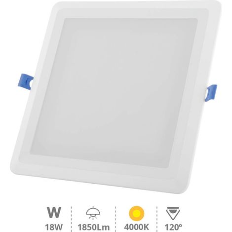 Downlight empotrable LED cuadrado Londa 18W 4000K Blanco (1/5)