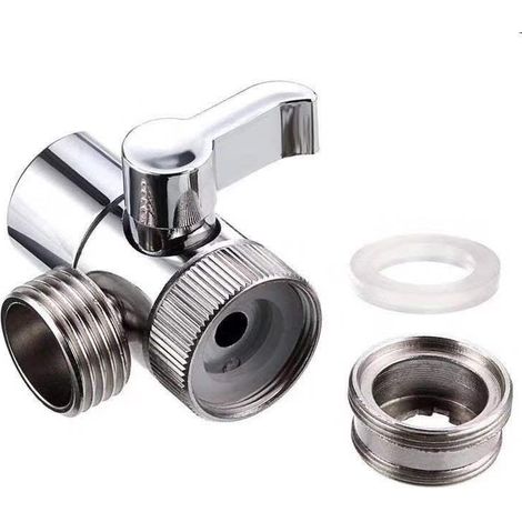 Inverseur monobloc en acier inoxydable à 4 points pour robinet d'évier de cuisine ou pièces de rechange pour robinet d'évier de salle de bain (1/2)