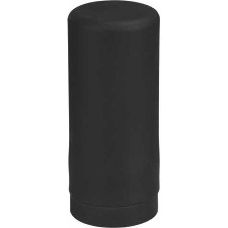 WENKO Dosatore di detersivo liquido Easy Squeez-e per la cucina, di alta qualità, dosaggio facile, dosatore di sapone in silicone anti-goccia, capacità 250 ml, Ø 6 x 14 cm, nero (1/5)