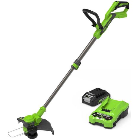 Greenworks ST24B218-01 tondeuse électrique verte 25 cm (1/3)