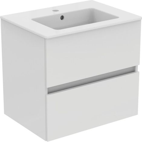 IDEAL STANDARD R0572WG Ensemble meuble Eurovit+ avec lavabo 61 cm blanc (1/5)