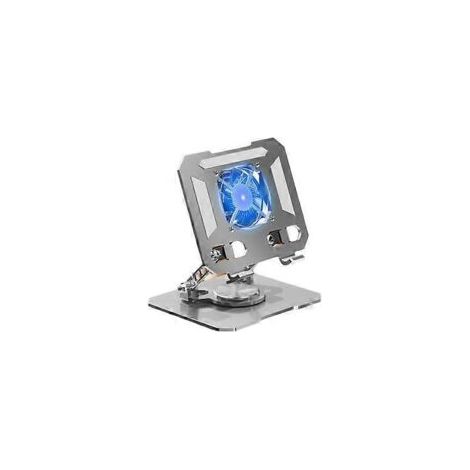 Multifunktionaler Tablet-Kühlständer, faltbarer und höhenverstellbarer Tischventilator, geeignet für Tablets. – Crezuo (1/5)