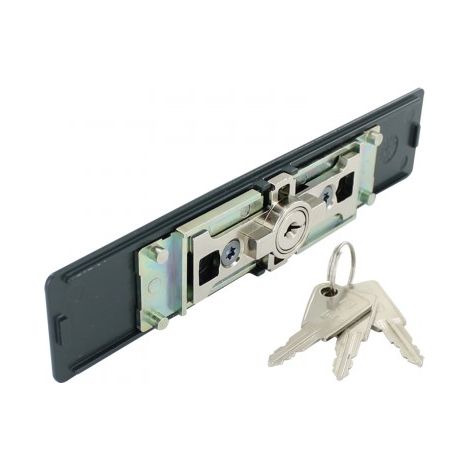 Serrure volet roulant cylindre rond - 2 pivots - 7 à 9 mm - noir-AA80 - TIRARD