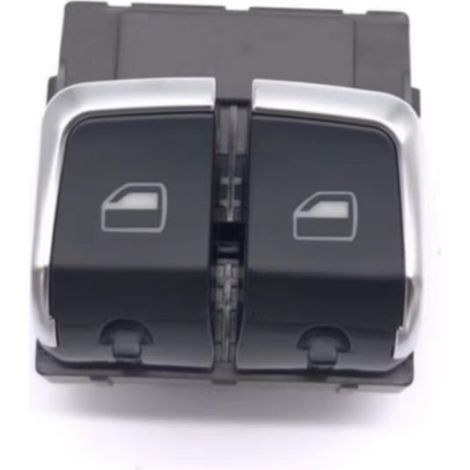 Compatible avec les modèles Audi A5, S5, RS5 8K0 959 851 G de lève-vitre à double interrupteur 2010-2016 avec placage chromé. (1/5)