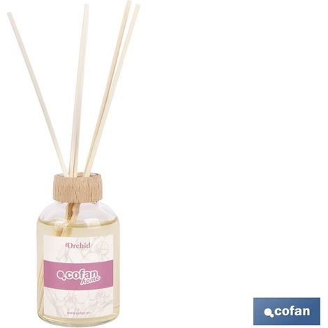 Ambientador de varillas orquídea 50 ml con fragancia floral y duradera