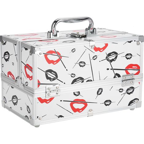 Coffret de Rangement Cosmétique Portable Étui à Bijoux Organisateur de Maquillage Boîte Taille M (1/5)