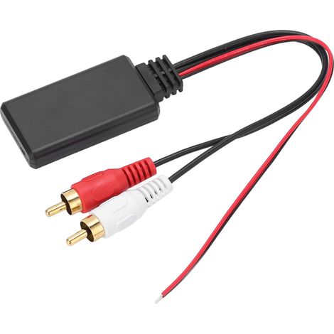 Adaptateur Bluetooth RCA pour autoradio stéréo 2RCA, câble audio AUX sans fil pour Kenwood et Clarion (1/5)