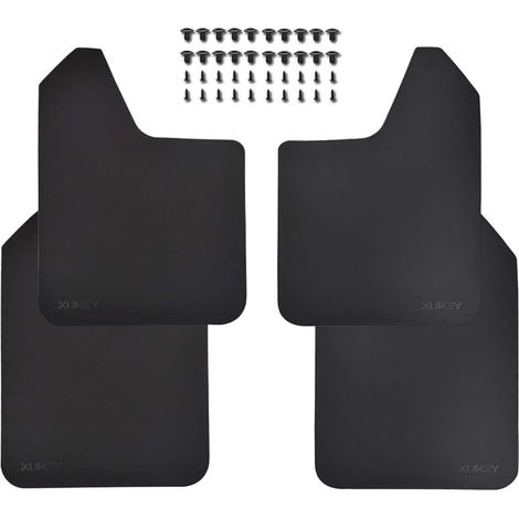 4pcs Wide Mudflaps Universal Car Pick-up SUV Van Truck Vans Mudguard Traps Dirty Fender Flares with Clips (1/5)