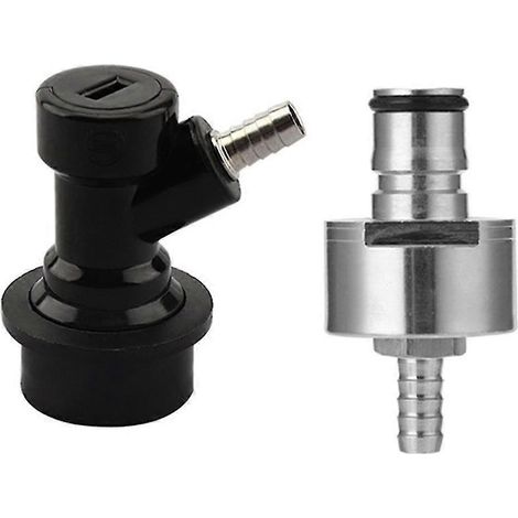 Bouchon de carbonatation à verrouillage à bille - Bouchon de carbonatation en acier inoxydable avec verrouillage à bille à embout cannelé de 5/16 po (1/5)