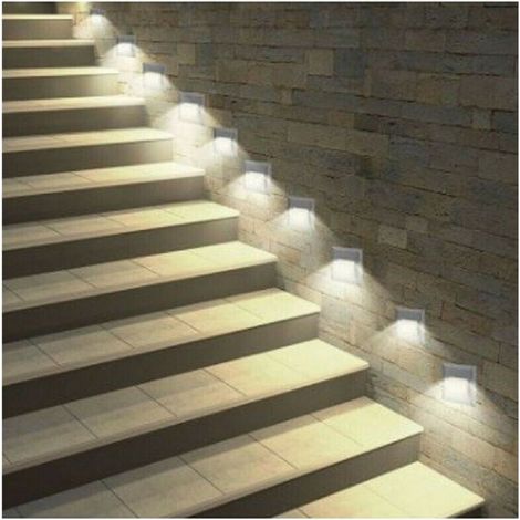 TrAdE Shop Traesio - Segnapasso A Led 3 W Faretto Per Cassetta 503 Luce Bianca Fredda Calda Naturale - -Bianco Naturale      - (1/2)