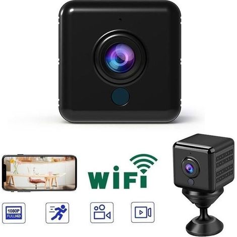 Mini caméra 4K sans fil Ultra HD Wi-Fi, alimentée par batterie, petite caméra pour la sécurité à domicile, caméra d'intérieur avec d (1/5)