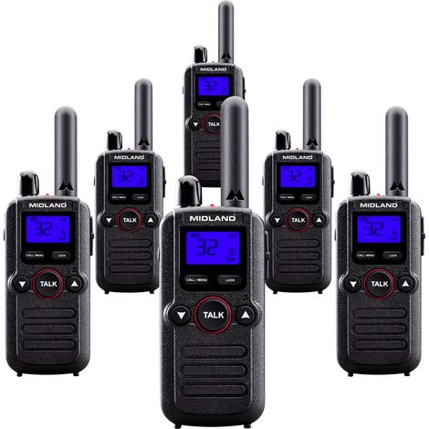 Midland 6er Set Midland BR180 Business Radio C1625.01 PMR-Funkgerät (1/5)