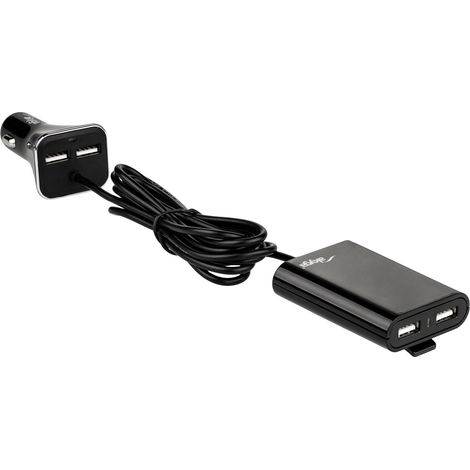 Caricabatterie da auto Akyga AK-CH-10 con 4 porte USB 5V / 9A per presa accendisigari 12-24V (1/5)
