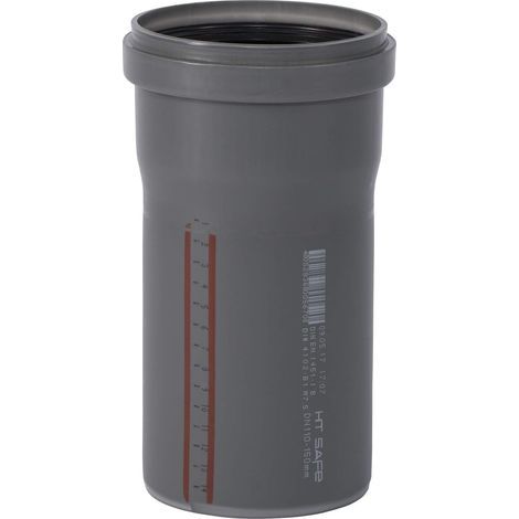 HTsafe hose DN 110, Length 150 mm, Grey, Fire Protection B1, Standard DIN EN 1451-1 (1/4)