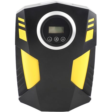 Gonfleur de pneus portable, compresseur d'air rechargeable, pompe à pneus avec 3 embouts, pompe à air électrique 12 V pour voiture, moto, vélo, ballon (1/5)