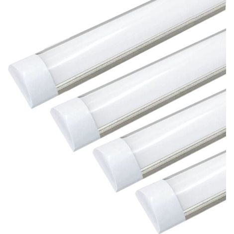Silamp – Pack de 4 réglettes LED 120cm 36W – Blanc neutre 4000K – Indice IP20 – 3600 lm par point – Pour garages et ateliers