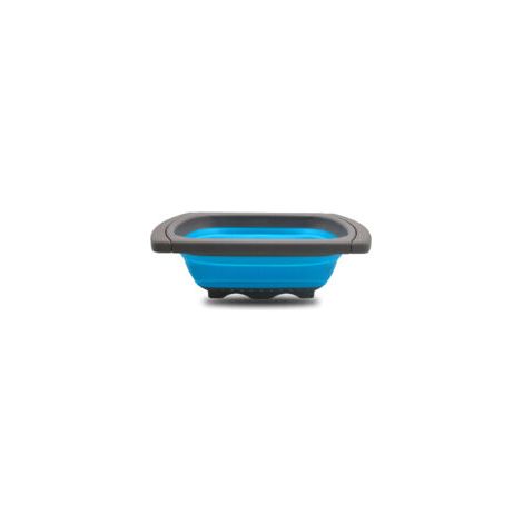 Passoire pliable extensible avec poignées, panier égouttoir de cuisine réutilisable – bleu (1/5)