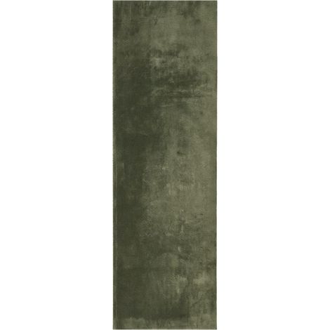 Maison Exclusive - Alfombra pelo corto suave lavable HUARTE verde