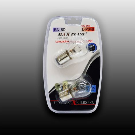 Trade Shop - MAXTECH BA15D L-P048 12 V – 21 W AUTOLAMPEN, ULTRAHELLE LAMPEN -