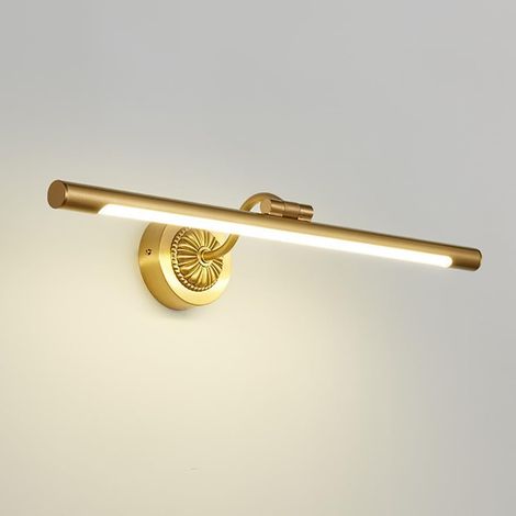 (43 cm) Appliques Murales Appliques en Laiton Vanité LED Luminaire Linéaire de Salle de Bain 4000K Armoire Photo Lumières Miroir Réglable Avant Lumière Maquillage Appliques Galerie