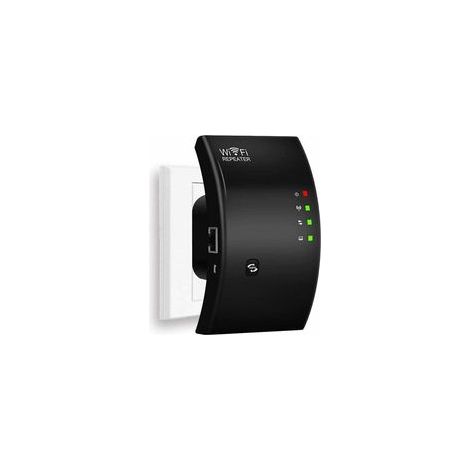 Répéteur WiFi, Amplificateur WiFi Puissant, WiFi Extender N300, WiFi Signal Booster, 1 Port Ethernet, Couvre jusqu'à 200㎡, Facile à Installer, Compatible avec Toutes Les Box Internet (1/4)