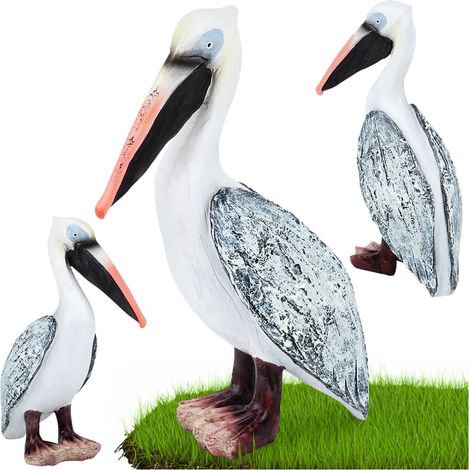 Figurine décorative de héron de jardin pour balcon ou terrasse (1/5)