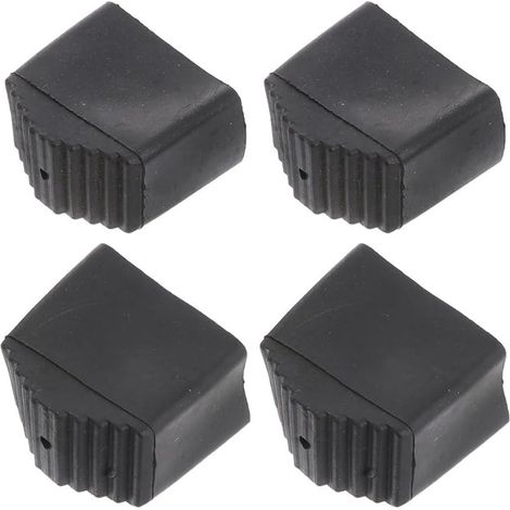 Lot De 4 Couvre-Pieds Antidérapants en Caoutchouc pour Escabeaux Protection des Sols Absorption des Chocs Installation Facile Accessoires Sécurité Échelle 1.69X1.65X0.91 Pouces