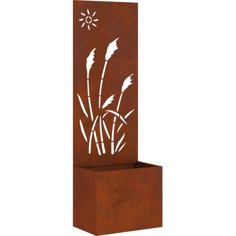Écran de confidentialité de jardin Fretwork Rouillé 50 x 140 cm (1/5)