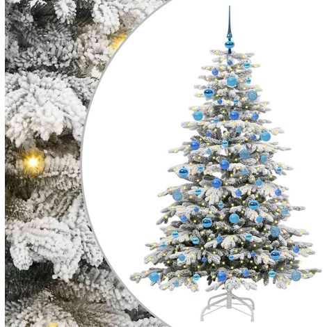 Artificial Hinged Christmas Tree White 180 cm PE and PVC vidaXL (1/5)