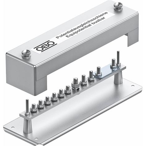 Potentialausgleichsschiene obo 1810 Metall 348 mm