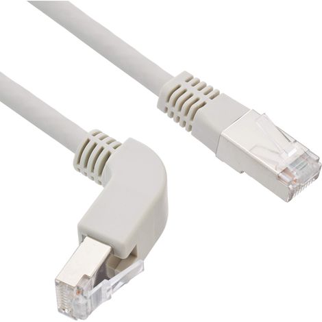 Patchkabel RJ45 Cat.6a S/FTP Verwendung: Verbinden einer Netzwerkkarte avec einem Switch oder Router