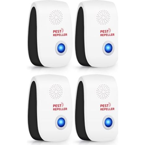8er-Pack Ultraschall-Abwehrgeräte gegen Mäuse, Ratten, Kakerlaken, Insekten, weiße Schädlinge - (1/3)