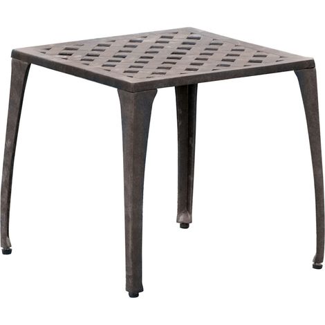 Inko Duke/Nexus Fußhocker Alu-Guss 45x45x44 cm Sitzhocker Tisch 2 Farben zur Wahl