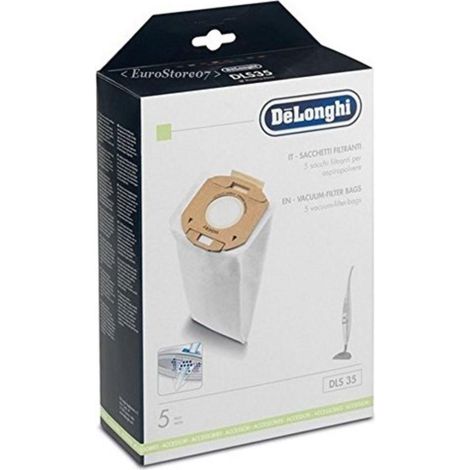 5 SACCHI SACCHETTI ASPIRAPOLVERE DE LONGHI XLC 6050 DLS35 CD 24093003 (1/2)