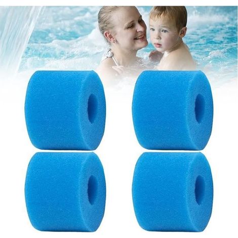 Cartouches de Filtre Type S1 pour Jacuzzi Intex 29001 E Pure Spa, Éponge Filtrante, Filtre en Mousse à Cartouche éponge Lavable (1/4)