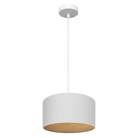 Ciondolo tania 1xe27 bianco/bianco/legno chiaro regx30x30 cm (1/2)