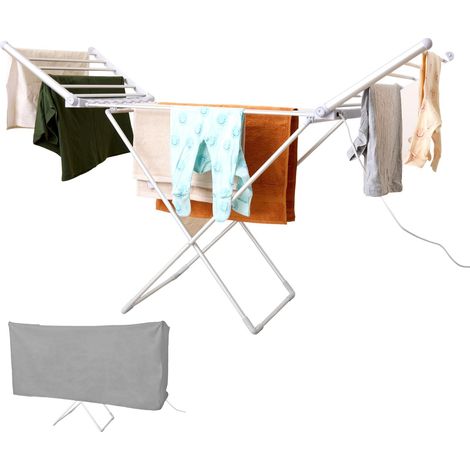 Heated Clothes Airer Winged with Cover 230W by Rediffusion  REDH02C