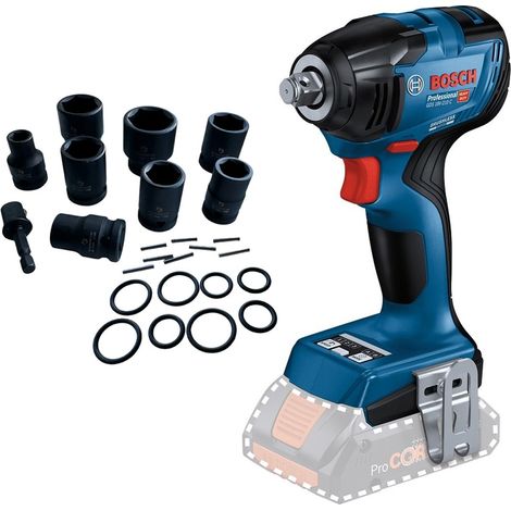 Bosch GDS 18V-210 C 18v Professional 1/2"" Impact Wrench Brushless + 9pc Socket