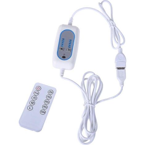 Câble USB 5 V de 200 cm, vitesse réglable, minuterie 2/4/6/8/12 heures pour ventilateur de bureau USB