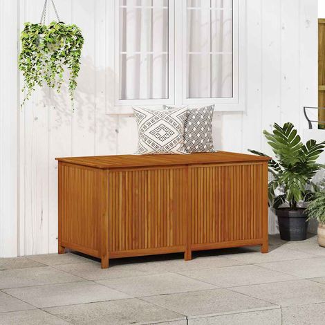 vidaXL Boîte de rangement de jardin 150x80x75 cm Bois d'acacia solide (1/5)